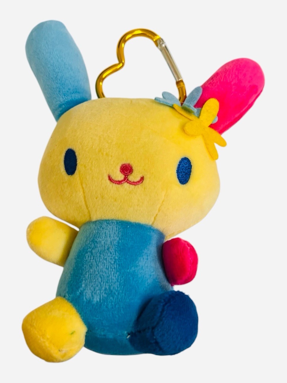 Sanrio Usahana Plush Keychain with heart key ring